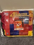 Biederlack Kansas City Chiefs Nfl Stadium Blanket Throw 60" X 80. Fixed Price $50.00.