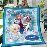 Royal Fairy Tale Character Flannel Blanket Custom Name Throw For Kids. Fixed Price $25.94.