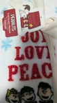 Peanuts Velvetloft Plush Blanket Full/queen 90"X90" By Berkshire Joy Love Peace. Fixed Price $26.99.