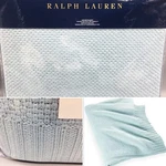 Ralph Lauren Belle Pointe Ariel King Size Blanket Teal Light Blue Msrp $430 New. Fixed Price $229.99.