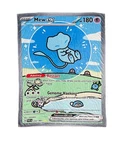 Ex (bubble Mew) Pokemon Card Throw Blanket! Double Sided 80" 60". Fixed Price $35.00.