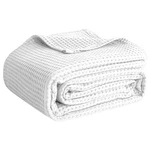 Cotton Waffle Weave Blanket King Size 90X108" Lightweight Breathable. Fixed Price $41.10.