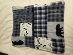4' X 5' Blue Baby Boy Wilderness Fleece Blanket Cuddl Duds.. Fixed Price $15.00.
