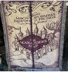 Harry Potter Woven Tapestry Throw Blanket, 50 X 60 Inches, Marauder's Map. Fixed Price $14.99.