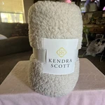 New In Package! Kendra Scott Cozy Sherpa Beige Blanket / Throw - 50" X 70" Rare. Fixed Price $48.99.