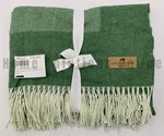 Pottery Barn Lands Downunder Border Herringbone Throw Blanket Olive 51" #S4052. Fixed Price $48.99.