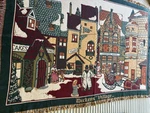 Department 56 Dickens Village Series Woven Cotton Tapestry Throw Blanket 50X70. Fixed Price $30.00.