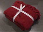 New Rare Pottery Barn Chunky Chenille Knit Throw Blanket 50 X 70 - Ruby Red. Fixed Price $139.00.