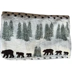 Denali Pearl Bear Sage Blanket Throw Wildlife Rustic Reversible Twin. Fixed Price $48.99.