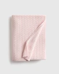 Bnwt Quince Cable Knit Cashmere Throw Blanket Minimal Pink 50 X 70. Fixed Price $109.00.