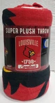 Louisville Cardinals 46" By 60" Varsity Micro Raschel Throw Blanket - Ncaa. Fixed Price $24.99.