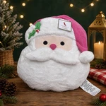 Christmas Plush Santa Pillow 18 Large Pink Storehouse Holiday Winter Throw New. Fixed Price $29.99.