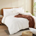 Nexhome Pro 100% Organic Cotton Duvet Cover King Size, Linen Like Pleated Tex.... Fixed Price $94.63.