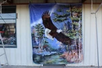 Eagle Trees Sky Water Queen Size Blanket. Fixed Price $53.68.