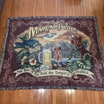 Jimmy Buffett Margaritaville Tapestry Throw Blanket - Beer Daquari Parrotheads. Fixed Price $195.00.