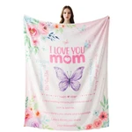 Battilo Mom Anniversary Birthday Love You Flannel Throw Blanket 50X60 Inch. Fixed Price $37.08.