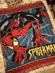 Vintage Spider-man Woven Throw Blanket The Northwest Company Made Usa Marvel. Fixed Price $52.00.