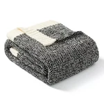 Soft Knit Throw Cozy Reversible Bedding Blankets Snuggle Sac,black(twin). Fixed Price $29.99.