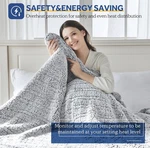 Electric Heated Blanket Full 80X84 Sherpa Soft Warm Throw Charcoal Fast New. Fixed Price $39.69.