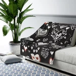 Nordic Cozy Sherpa Fleece Blanket Scandinavian Winter Style. Fixed Price $75.36.