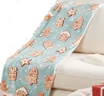 Kringle Express Oversized Gingerbread Printed Holiday Throws. Fixed Price $44.99.