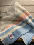 Vintage Mossfield Pure Wool Striped Blanket Canada Porritts & Spencer. Fixed Price $99.00.