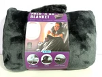 Cabeau Fold 'n Go Travel Blanket With Case - Charcoal 60" X 36" Nwt. Fixed Price $9.99.