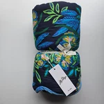 Lilly Pulitzer Reversible Throw Blanket - Multi The Hottest Spot Velvet Scallop. Fixed Price $98.00.