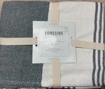 Foreside Handwoven Throw With Tied Fringe 50X60 As Shown. Fixed Price $29.46.