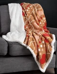 Heart Reversible Fleece Blanket 50-INCH X 60-INCH Machine-washable Sherp. Fixed Price $40.00.