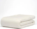 9THREADS 100% Cotton Herringbone Weave Blanket, 90 X Queen, Tusk Cream. Fixed Price $34.00.