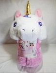 Nickelodeon Jojo Siwa Unicorn Plush Hooded 30" X 50" Wearable Throw Blanket Nwt. Fixed Price $14.24.