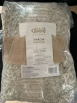 Global Caravan Tufted Cream Large Chenille Throw Blanket 50 Inch X 60 In". Fixed Price $39.99.