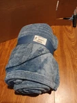 Mainstays Cozy Chenille Mink Plush Throw 50IN X 60IN Light Rev Blue. Fixed Price $12.00.
