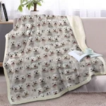 Blessliving Bichon Frise Sherpa Fleece Throw Blanket 50" X 60" Soft Fluffy Wa.... Fixed Price $35.90.