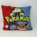 Vintage Pokemon Throw Pillow Multicolor Double Side 16X15 1998 Vtg! Pikachu Ash. Fixed Price $12.85.