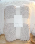 Threshold Tan Beige Brown Solid Super Soft Throw Blanket 50" X 60" New. Fixed Price $29.99.