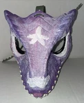 Jurassic Park Custom Hand Painted Dino Mask Purple Pink White World Raptor Trex. Fixed Price $19.99.