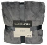 Madison Park Gray Jane Claire Luxury Basketweave Faux Fur Throw Blanket 50" 60. Fixed Price $45.00.