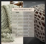 Samiah Luxe Sage Green Chunky Knit Blanket Throw 50X60, Chenille .... Fixed Price $69.99.