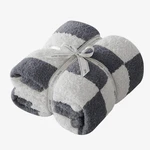 Clouds Hug Checkered Twin Blanket For Couch - Super Soft Knit Bed Fluffy. Fixed Price $64.40.