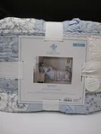 Rachel Simply Shabby Chic Bohemian Patchwork Blue Floral Ruffle Quilt - King. Fixed Price $499.99.