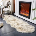 Ultra Soft Faux Fur Shaggy Area Rug 2X6 Beige Sheepskin Chair Sofa Pad Gift. Fixed Price $48.99.
