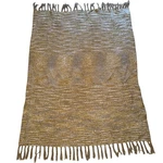 West Elm Tan Nubby Acrylic Wrap Fringe Edge Throw Blanket Shawl 44 X 56 Marled. Fixed Price $29.99.