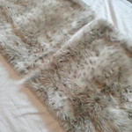 Set Of Ikea Mikalina Faux Fur Throw Pillow Covers 20X20 Square Neutral. Fixed Price $29.95.