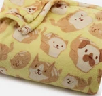 Cats Dogs Loaf Pets Yellow Soft Plush Throw Blanket 5' X 6 The Big One -new. Fixed Price $29.00.