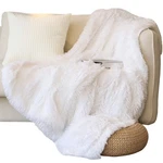 Tuddrom Decorative Extra Soft Faux Fur Throw Blanket 50" 60",SOLID Reversib.... Fixed Price $30.64.