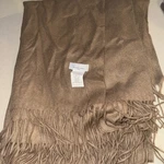Williams Sonoma Home 100% Cashmere Throw Blanket 51 65 Tan Brown Quiet Luxury. Fixed Price $99.00.