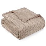 Pavilia Tan Taupe Blanket For Couch, Twin Bed, Soft Fleece Throws S.... Fixed Price $29.34.