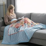 Ultra-soft Raschel Throw Blanket Cozy All-season Cloud Comfort Bed & Couch. Fixed Price $35.99.